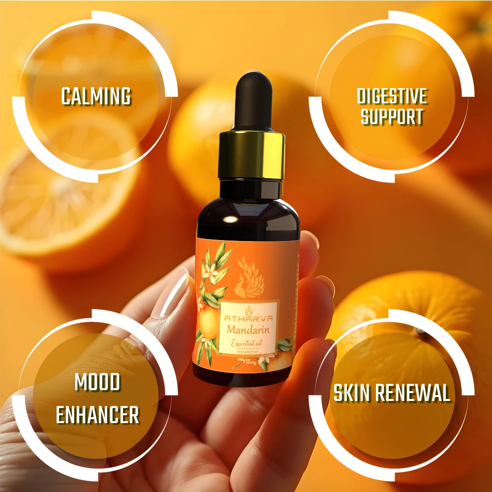 RBV B2B Atharva Mandarin Essential Oil (15ml)-12 Pcs.